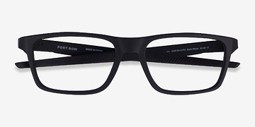 Satin Black Oakley Port Bow -  Plastic Eyeglasses