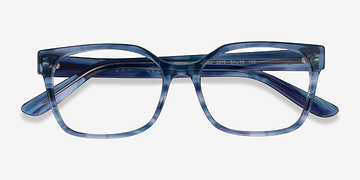 Striped Blue Vogue Eyewear VO5358 -  Acetate Eyeglasses
