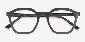 Clear Gray Ray-Ban RB7238 Alice -  Plastic Eyeglasses
