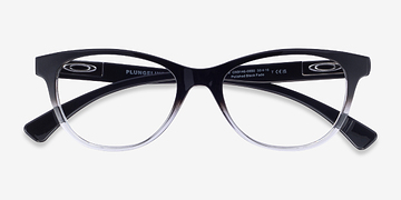 Black Oakley Plungeline TM -  Plastic Eyeglasses