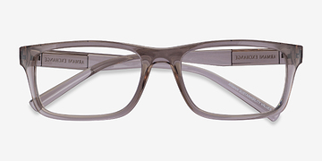 Shiny Transparent Brown Armani Exchange AX3115 -  Alternative Materials Eyeglasses