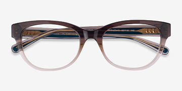 Transparent Brown Gradient Coach HC6187 -  Alternative Materials Eyeglasses