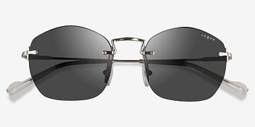 Brushed Silver Vogue Eyewear VO4216S -  Metal Sunglasses