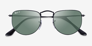 Shiny Black Ray-Ban RB3958 Elon -  Metal Sunglasses