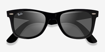Shiny Black Ray-Ban Wayfarer Change -  Acetate Sunglasses