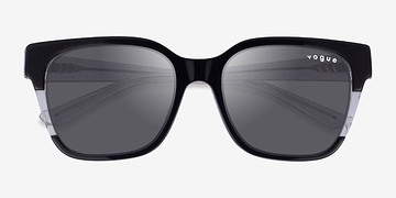 Black Clear Vogue Eyewear VO5558SF -  Acetate Sunglasses