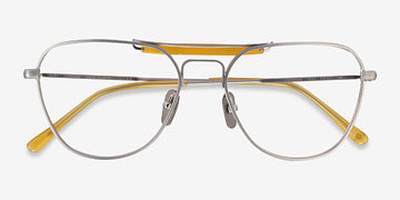Brushed Silver Ray-Ban RB8064V -  Titanium Eyeglasses