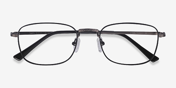 Black Tampa -  Lightweight Metal Eyeglasses