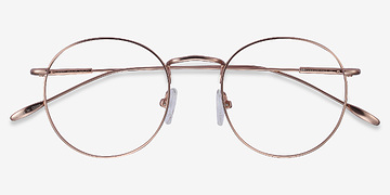 Rose Gold Novel -  Vintage Metal Eyeglasses