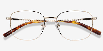Golden Aspect -  Vintage Metal Eyeglasses