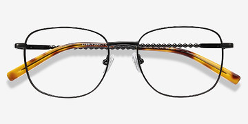 Black Aspect -  Vintage Metal Eyeglasses