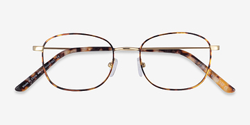 Tortoise Fortune -  Lightweight Metal Eyeglasses