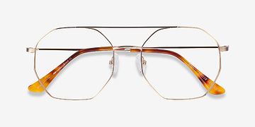 Golden Eight -  Lightweight Metal Eyeglasses