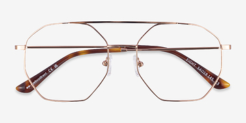 Rose Gold Eight -  Vintage Metal Eyeglasses