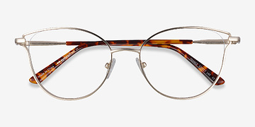 Gold Trance -  Fashion Metal Eyeglasses