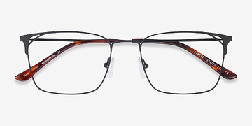 Black Emett -  Lightweight Metal Eyeglasses