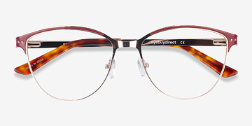Red & Gold Rosa -  Fashion Metal Eyeglasses