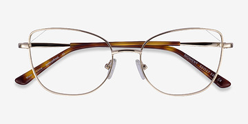 Light Gold Moment -  Vintage Metal Eyeglasses