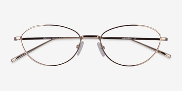 Gold Feather -  Metal Eyeglasses