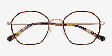Spotty Tortoise Frances -  Metal Eyeglasses