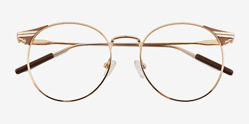 Gold Brown Mastery -  Metal Eyeglasses