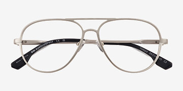Matte Silver Torque -  Aluminium Alloy Eyeglasses