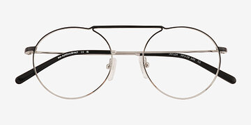 Gradient Black Silver Tayler -  Metal Eyeglasses