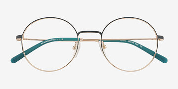 Gradient Green Gold Saige -  Metal Eyeglasses