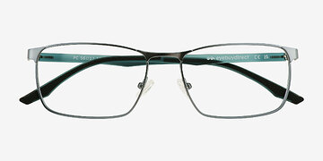 Gray Green Blue Pc -  Metal Eyeglasses