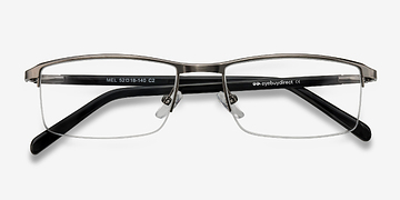  Gunmetal  Mel -  Classic Metal Eyeglasses