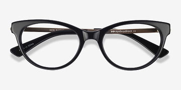 Black Her -  Classic Acetate, Metal Eyeglasses