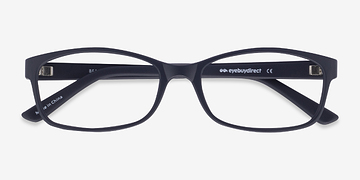 Matte Navy Beads -  Classic Plastic Eyeglasses