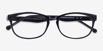 Black Little Drums -  Lightweight Plastic Eyeglasses