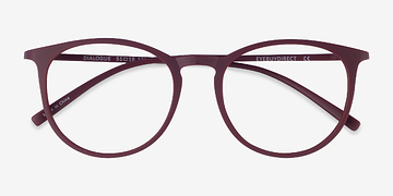 Aubergine Dialogue -  Fashion Plastic Eyeglasses