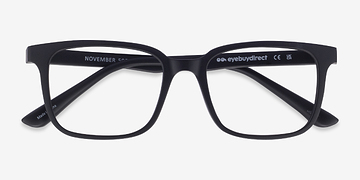 Matte Black November -  Lightweight Plastic Eyeglasses