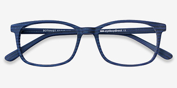 Navy Striped Botanist -  Acetate Eyeglasses