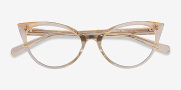 Clear Yellow Quartet -  Colorful Acetate Eyeglasses