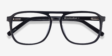 Black Russell -  Vintage Acetate Eyeglasses