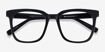 Black Kenneth -  Vintage Acetate Eyeglasses