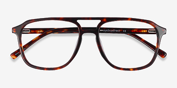 Tortoise Effect -  Vintage Acetate Eyeglasses