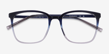 Gradient Blue House -  Plastic Eyeglasses