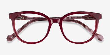 Red Floral Popcorn -  Acetate Eyeglasses