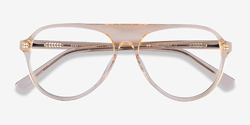 Clear Yellow Percussive -  Acetate Eyeglasses