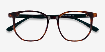 Tortoise Dark Green Observation -  Acetate Eyeglasses