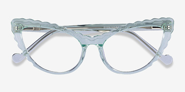 Clear Green Pen -  Acetate Eyeglasses