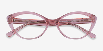 Crystal Pink Melanie -  Acetate Eyeglasses