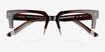 Brown Clear Vineyard -  Acetate Eyeglasses