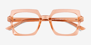 Crystal Orange Walnut -  Plastic Eyeglasses