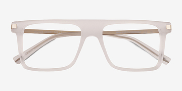 Frosted Clear Motus -  Metal Eyeglasses
