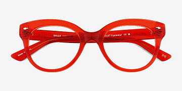 Crystal Red Briar -  Eco Friendly Eyeglasses